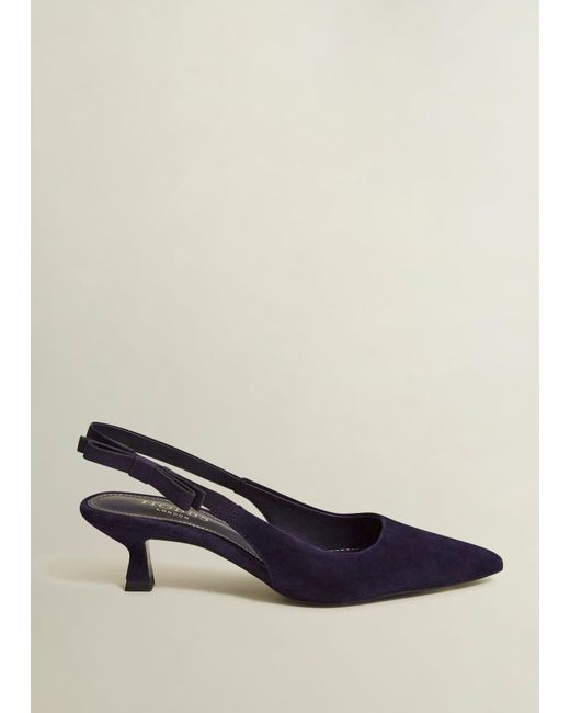 Hobbs Blue Safia Suede Slingbacks
