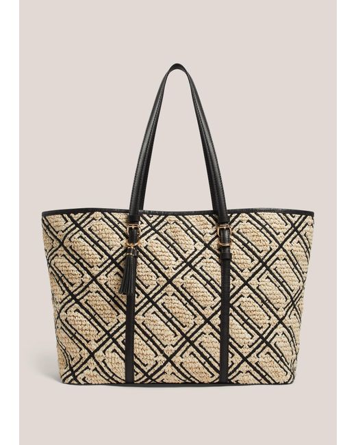 Hobbs Natural Kyra Raffia Tote Bag