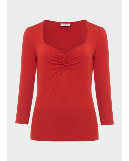 Hobbs Red Velma Top
