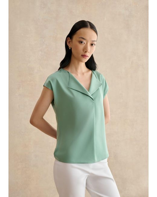 Hobbs Green Sylvie Satin Front Top