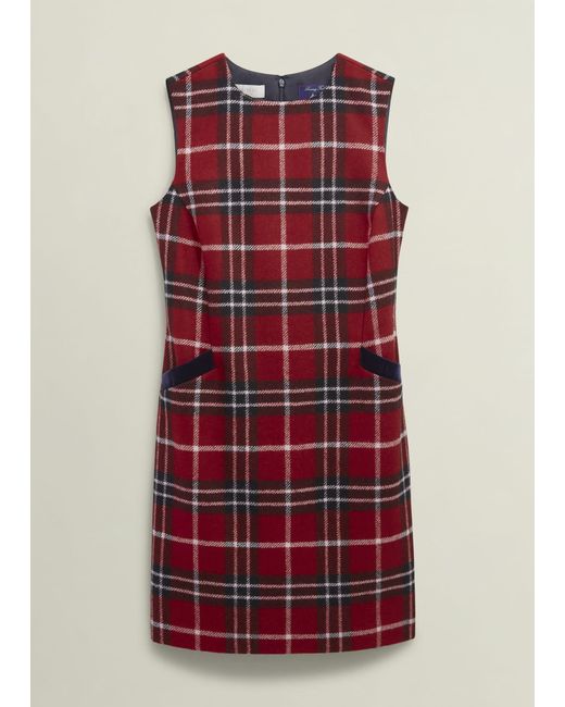Hobbs Red Amaris Wool Dress