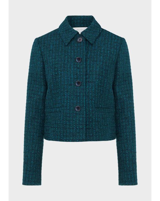 Hobbs Blue Teia Wool Jacket