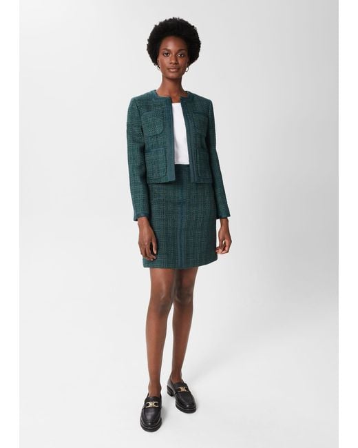 Hobbs Green Estella Tweed Jacket