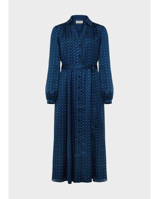 Hobbs Blue Yvonne Dress