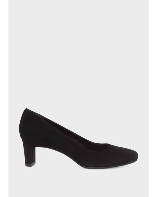 Hobbs Black Myra Court Shoes