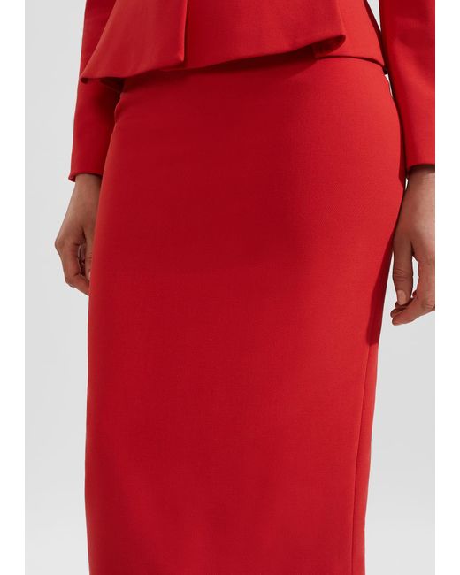 Hobbs Red Brielle Skirt