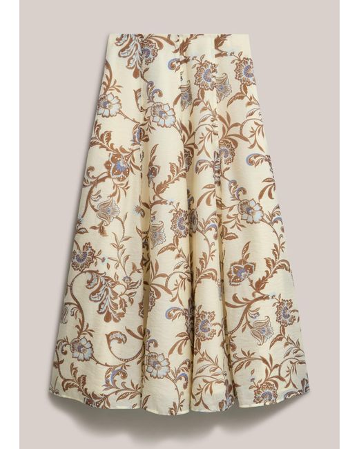Hobbs Brown Gabriella Paisley Skirt