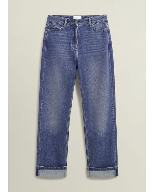 Hobbs Blue Bowood Straight Jeans