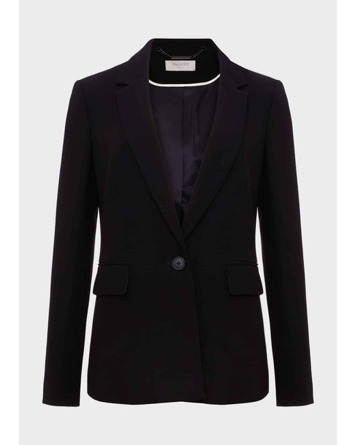 Hobbs Black Longline Single-Breasted Jacket