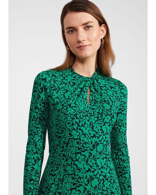 Hobbs Green Yasmin Jersey Dress