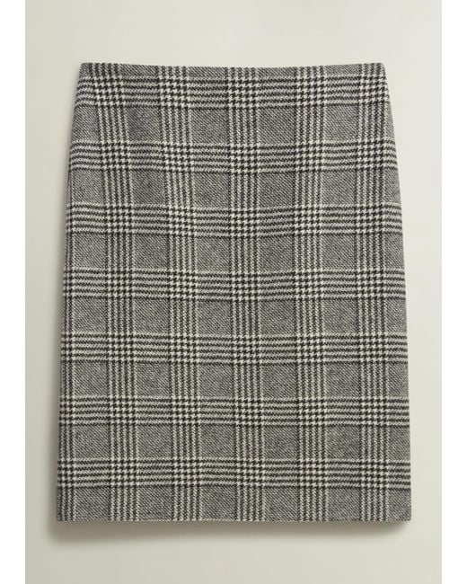 Hobbs Natural Brea Wool Skirt