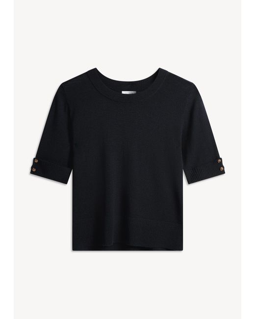 Hobbs Black Leanne Knitted Top