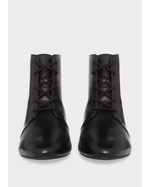 Hobbs Black Hetty Lace Up Ankle Boots