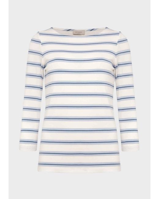 Hobbs White Sonya Striped Top