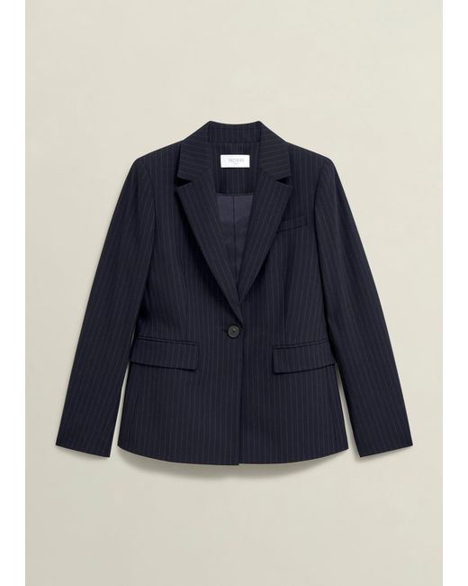Hobbs Blue Salisbury Jacket With Wool