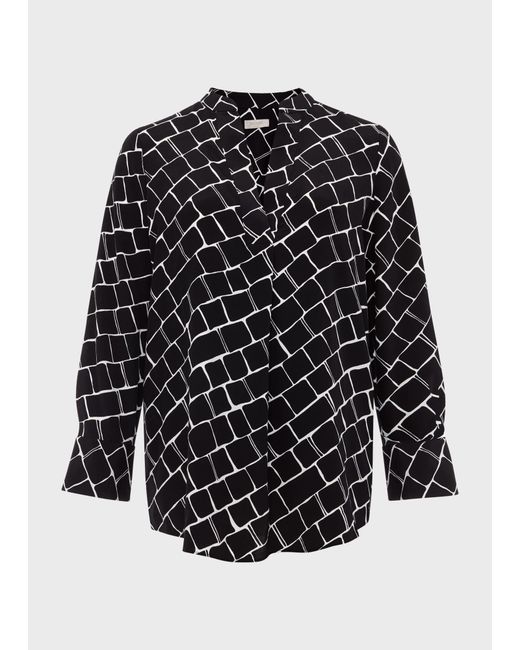 Hobbs Black Maeva Blouse