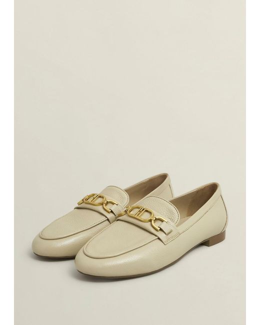 Hobbs Natural Pheobe Leather Loafers