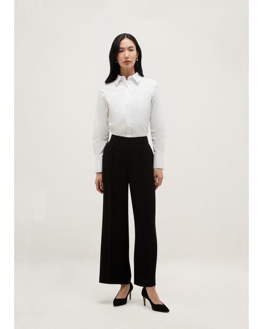 Hobbs White Rae Cropped Trousers
