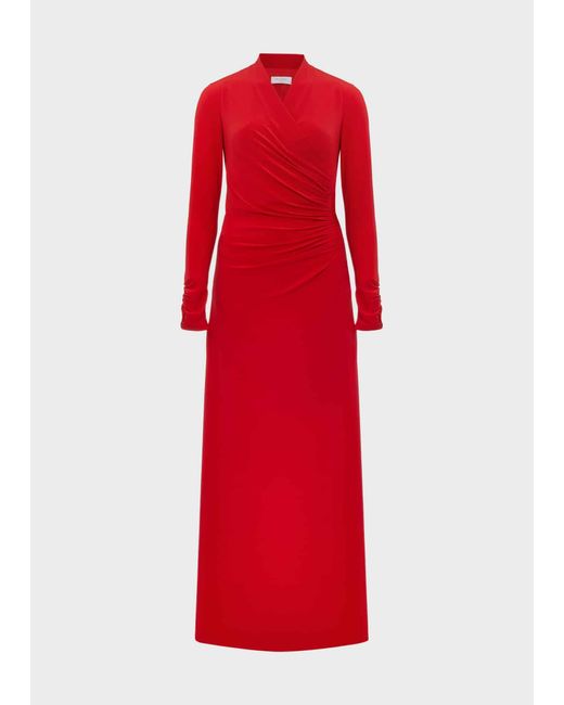 Hobbs Red Vida Dress