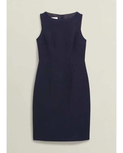 Hobbs Blue Adrian Tweed Dress