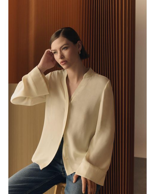 Hobbs Brown Buttermere Blouse