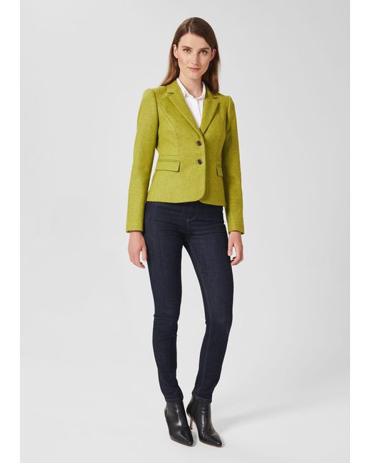 Hobbs Yellow Hackness Wool Jacket