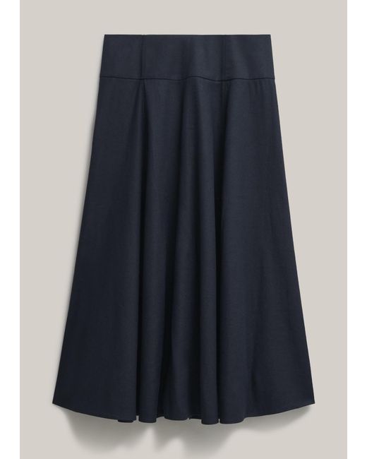 Hobbs Blue Lilliana Midi Skirt