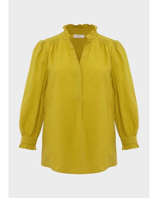 Hobbs Yellow Gabriella Blouse