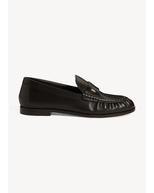 Hobbs Black Simone Leather Loafers