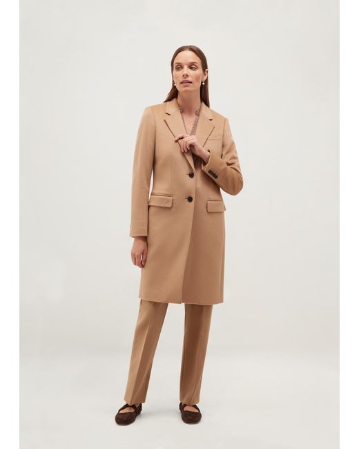 Hobbs Natural Cavendish Wool Coat