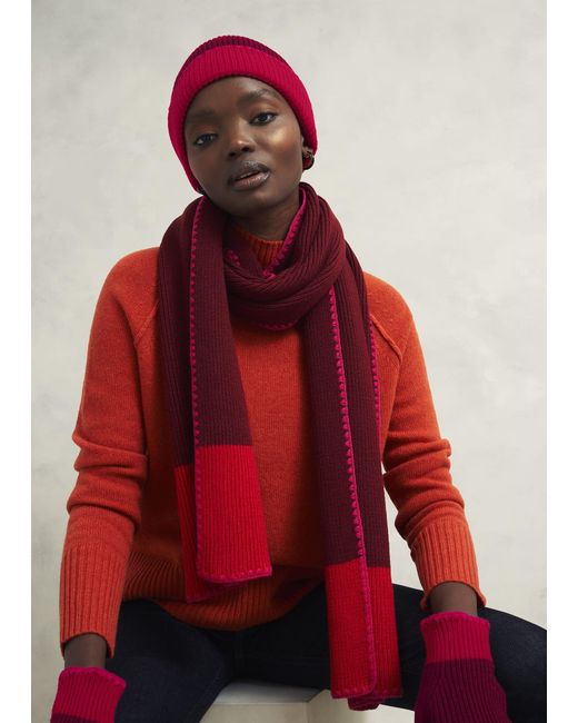 Hobbs Red Esme Scarf