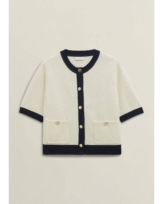 Hobbs Natural Emily Cotton Cardigan