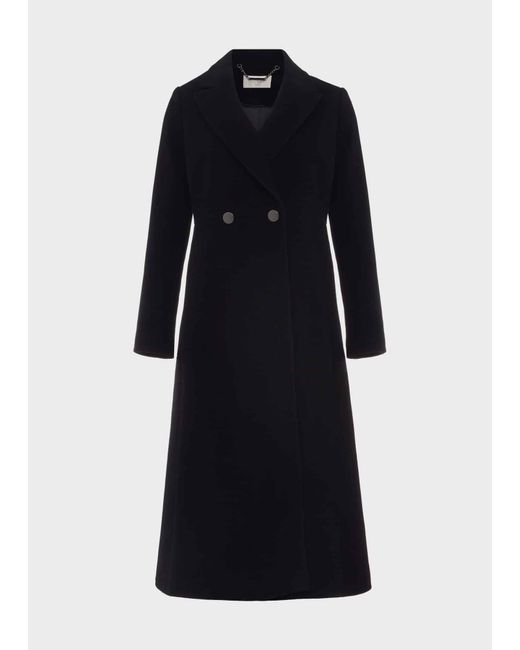 Hobbs Blue Blair Wool Blend Coat