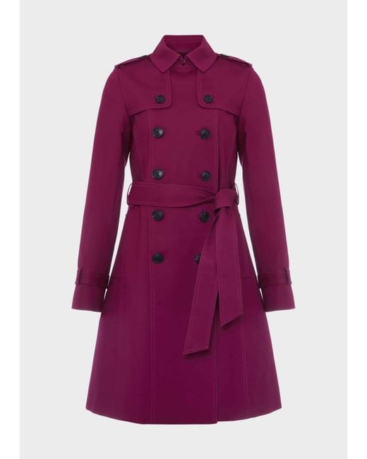 Hobbs Red Saskia Shower Resistant Trench Coat
