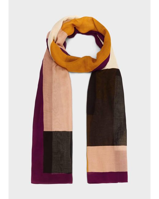Hobbs White Emery Printed Scarf