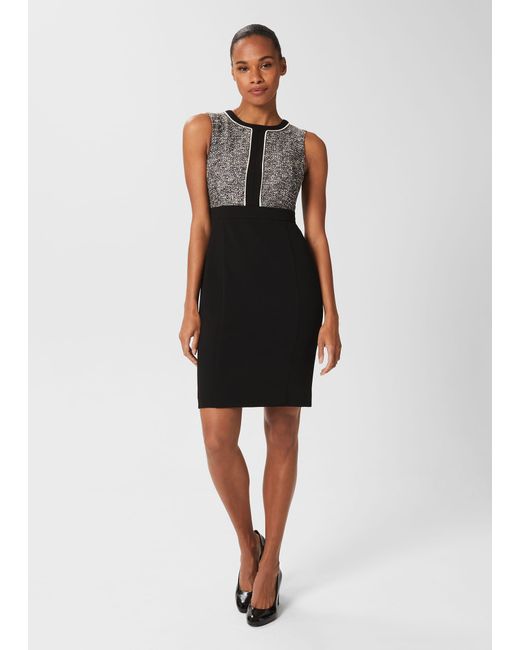 Hobbs Black Brienna Shift Dress
