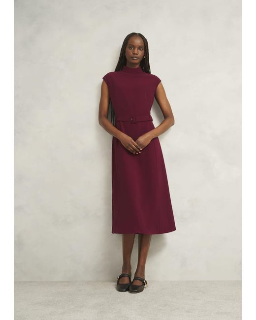 Hobbs Red Petite Leslie Dress