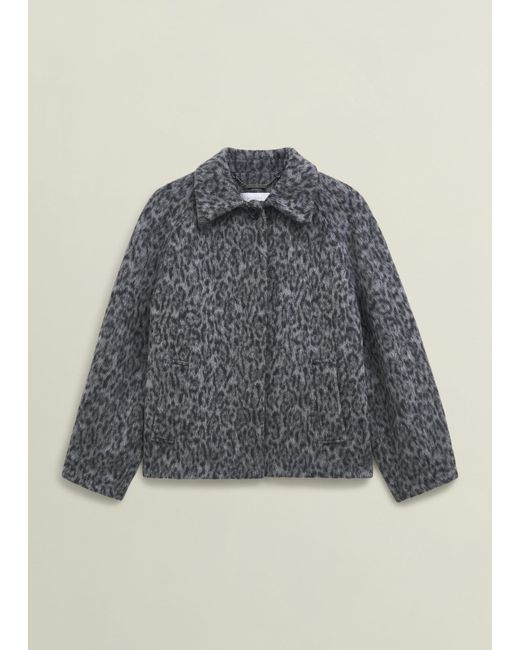 Hobbs Gray Aspel Coat With Wool
