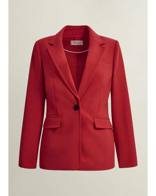 Hobbs Red Miley Suit Jacket