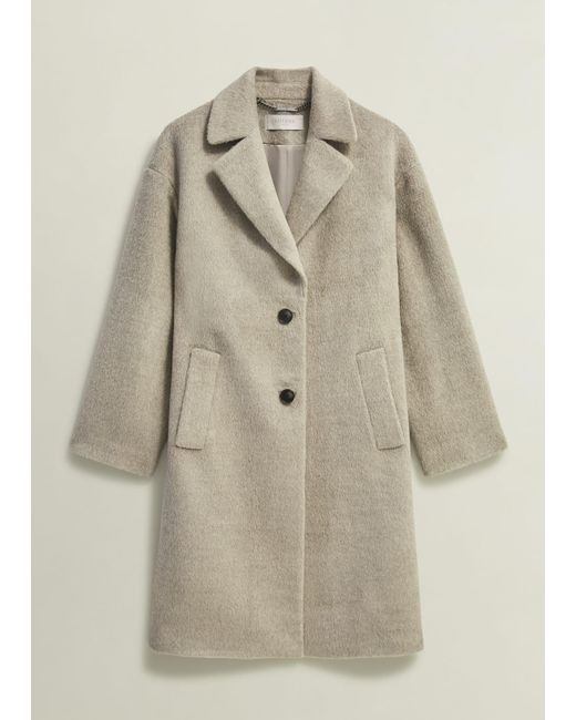 Hobbs Natural Bhavina Wool Blend Coat