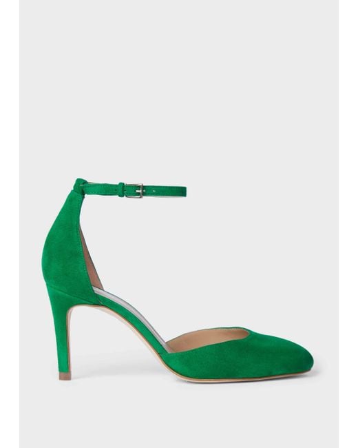 Hobbs Elliya Suede Court Shoes in Green | Lyst