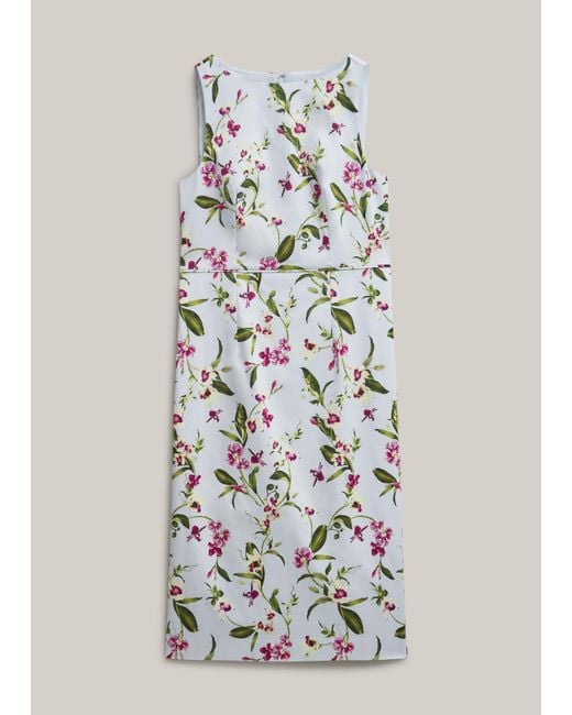 Hobbs Natural Freda Floral Dress