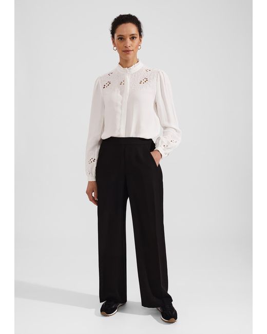 Hobbs White Fatima Trousers