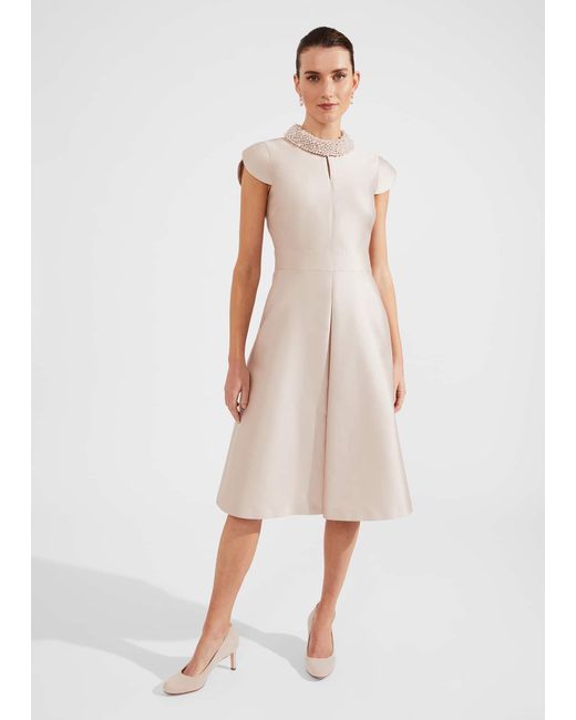 Hobbs Natural Marcella Silk Blend Dress