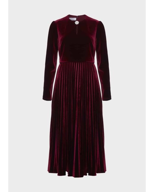 Hobbs Red Petite Rosalie Dress