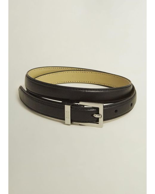 Hobbs Black Norfolk Leather Belt