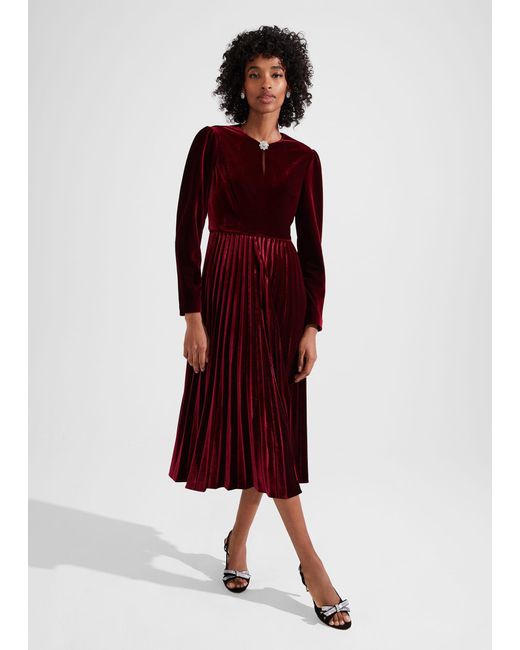 Hobbs Petite Rosalie Dress in Red Lyst Australia
