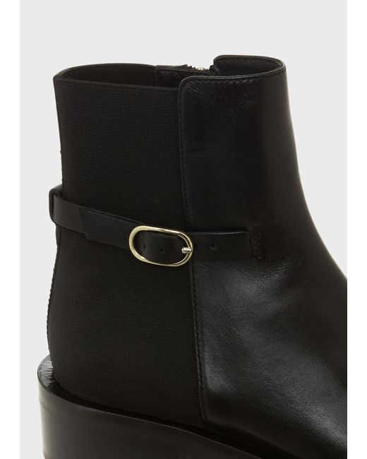 Hobbs Black Finlay Stretch Ankle Boots