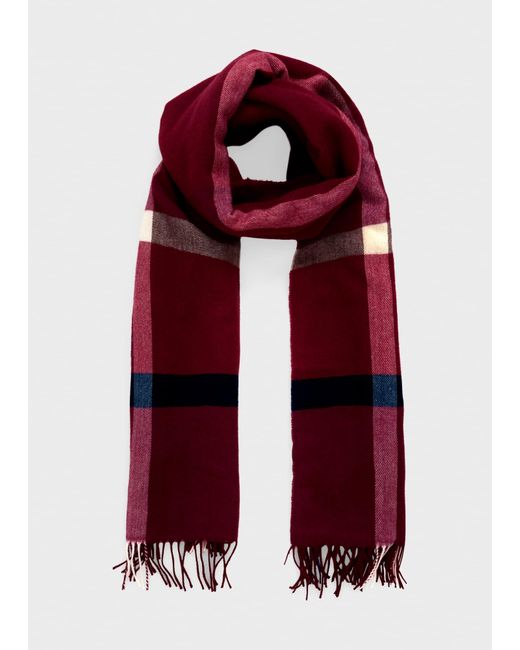 Hobbs Red Whetherby Scarf