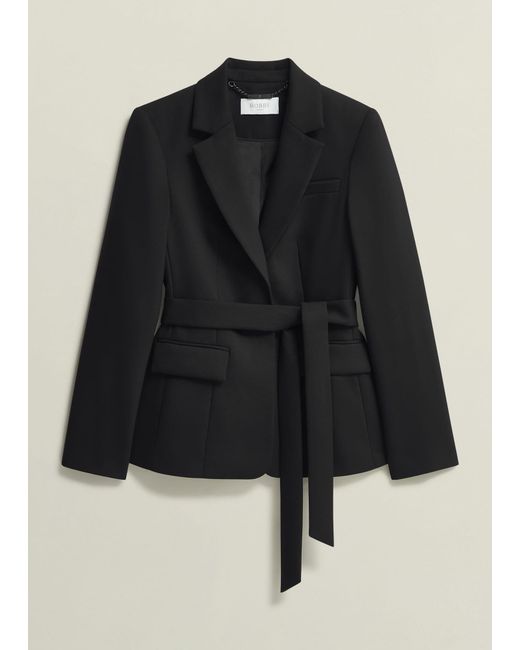 Hobbs Black Casey Jacket With Wool